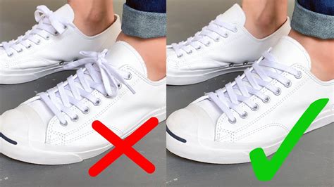 how to lace shoes without tying|how to wear sneakers untied.